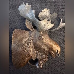 Vintage Bergamot Moose Head Belt Buckle